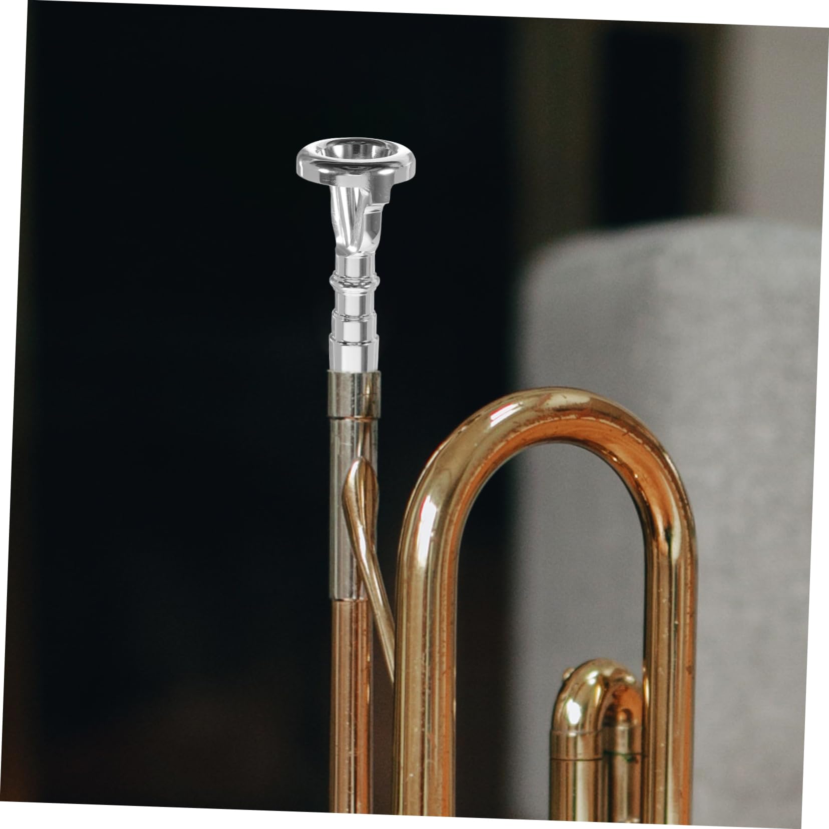 Bocchino Apprendimento per Placcato e Argento Allenatore Ottone Tromba in Dispositivo Portatile Facile da Usare Pratica Embouchure Principianti e Professionisti