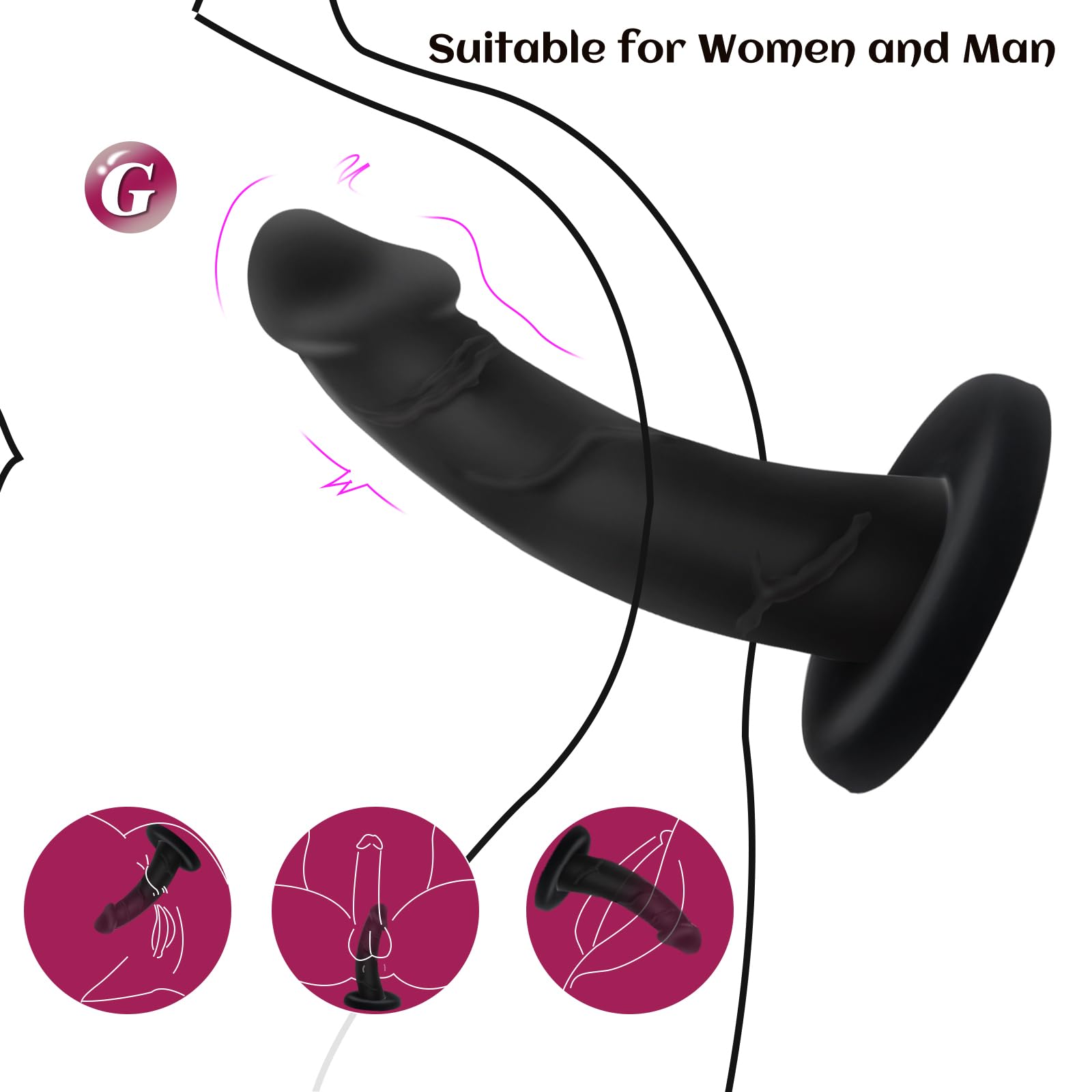Amazon.com: Silicone Anal Plug Training Sets,3 Sizes Anal Dildos with  Strong Suction Cup,Butt Plugs Training Kit for Beginners Advanced Users,Anal  Sex Toys for Women Men Couples(Black) : Health & Household