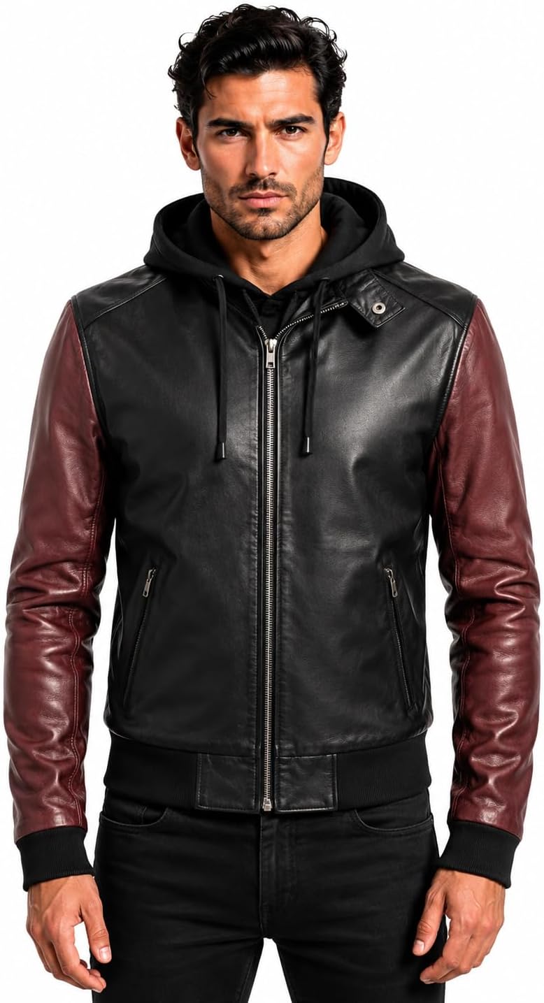 The Flash Lightning bolt Faux leather Super Hero Black and RED Barry Allen Jacket