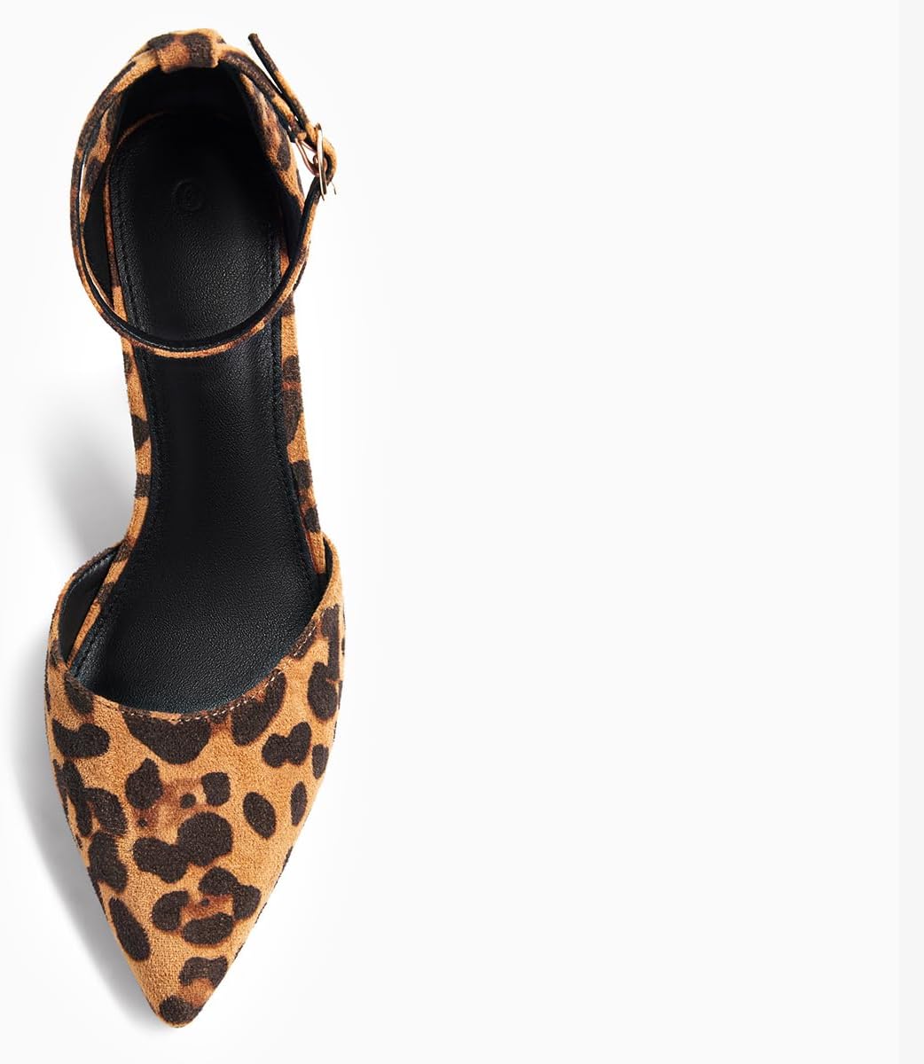 Juliet Holy Womens Pumps Point Closed Toe Heels Buckle Ankle Strap D'Orsay Heeled Sandals - Image 3