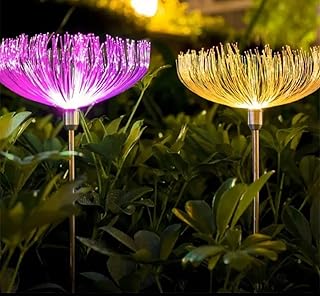 مصابيح طاقة شمسية ديكور للدائق متعدد الالوان (2 قطع)