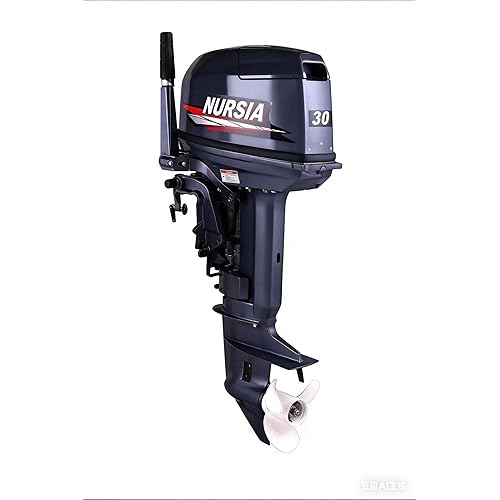NURSIA 30HP Outboard Motor, 2-Stroke Boat Engine, Marine Boat Engine, Navy Blue,Marine Propulsion System