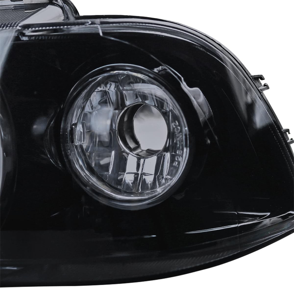 SPEC-D TUNING Black Smoke Dual Halo Projector Headlights Compatible with 1992-1998 BMW E36 3-Series 2Dr Coupe/4Dr Sedan, Left + Right Pair Headlamps Assembly