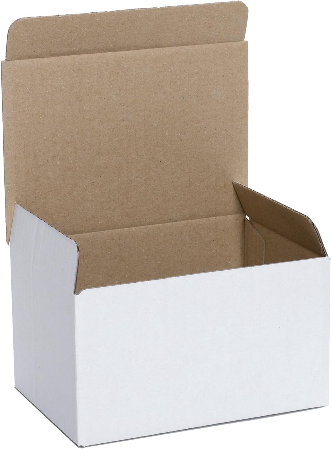 Opakowania, tektura falista, pudełko wysyłkowe, e-commerce, wysyłka, karton wysyłkowy, składane kartony z klapką, karton listowy 140 x 70 x 75 mm, białe, 200 szt