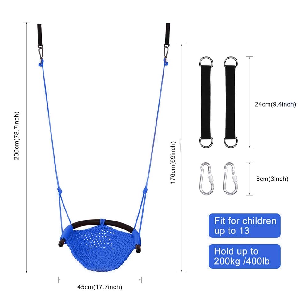 ジャスト・キッズ Kids Swing with Anti-Slip Strip,Swings for Kids Outdoor Play