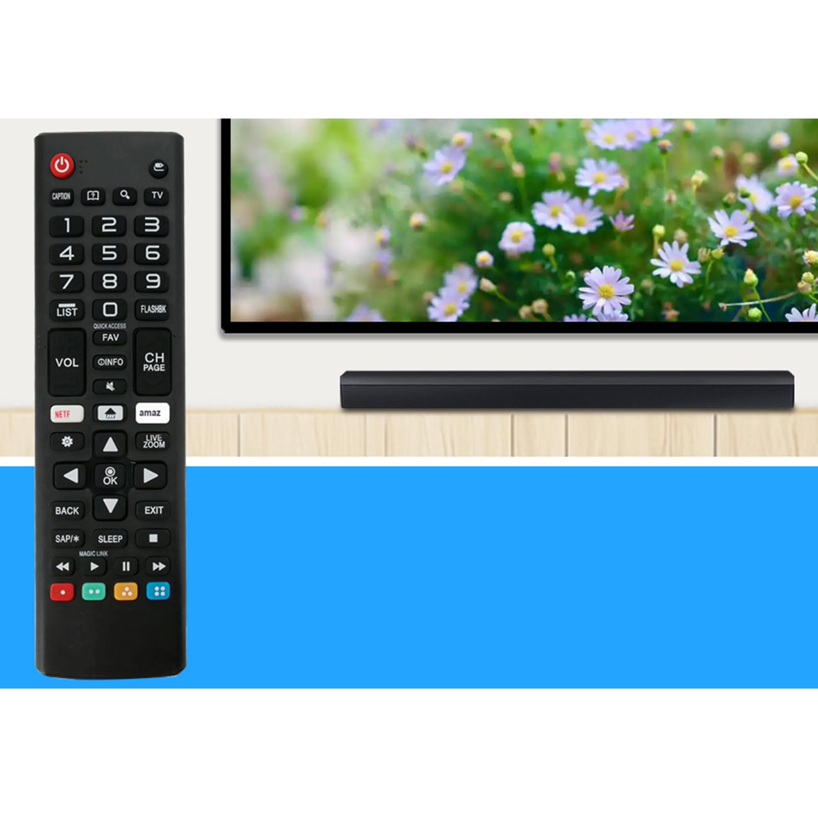 Amazon | AKB75095307 交換用リモコン LG TV 43UJ6300 43UJ6050