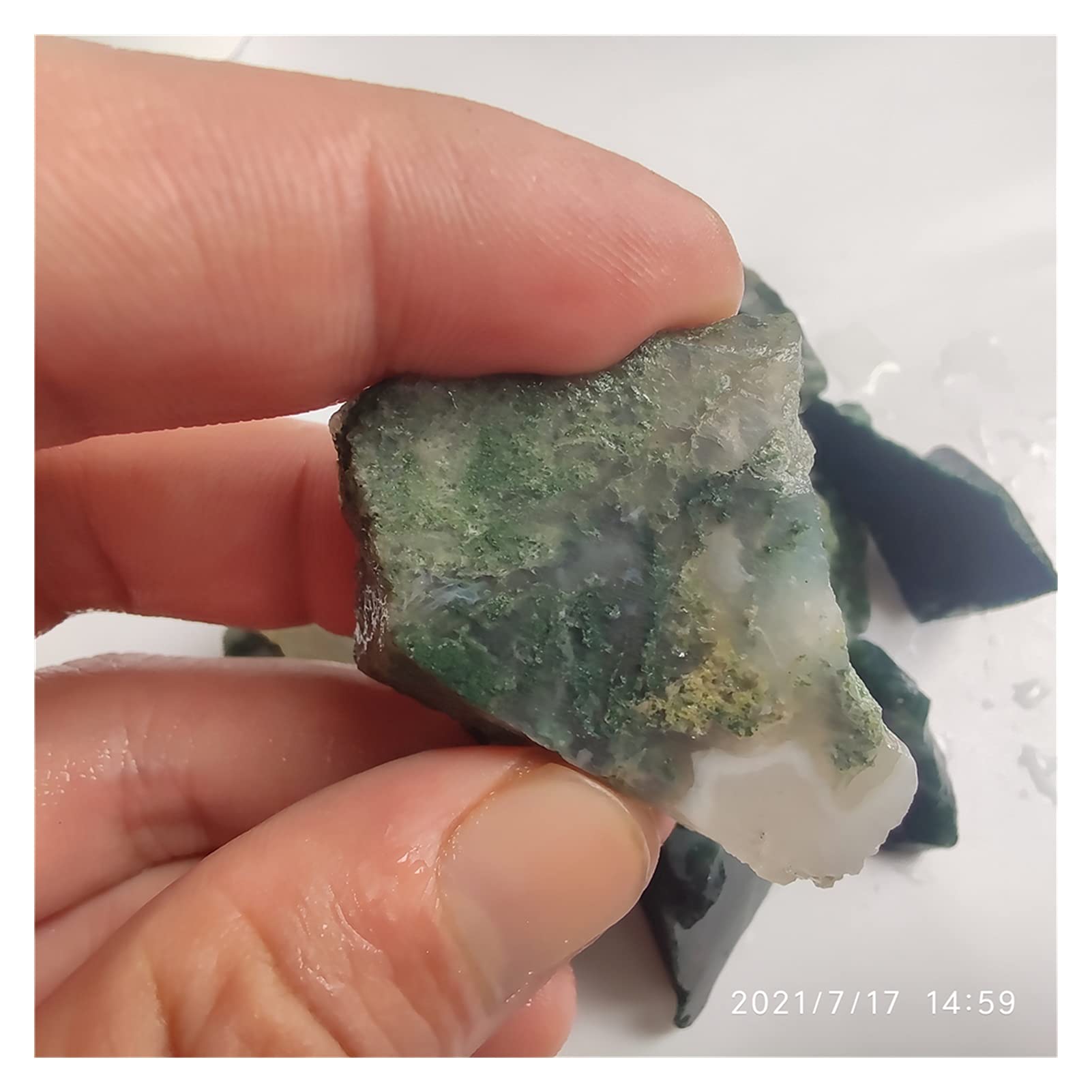 Amazon.co.jp: 天然石 水晶 天然水瑪瑙石水植物鉱石標本瑪瑙クリスタル