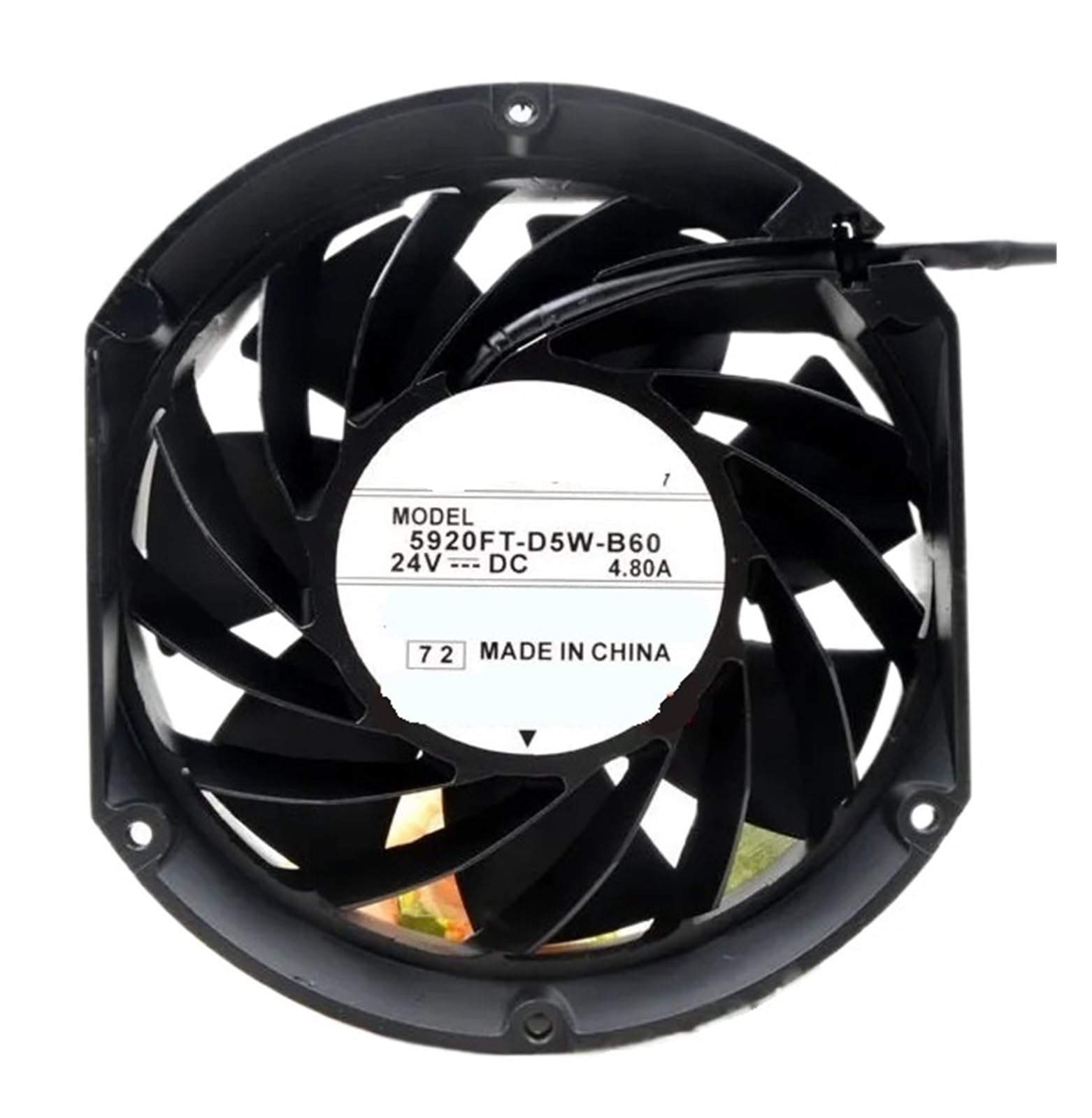 Lzikkgki One Color 5920Ft-D5w-B60 Dc 24V 4.80A 172X150x51mm 2-Wire Cooling Fan