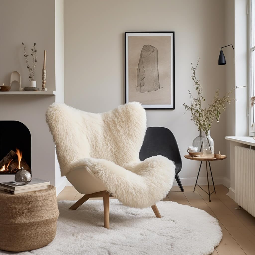 der-Fellmann Lambskin champagne 90-100 cm