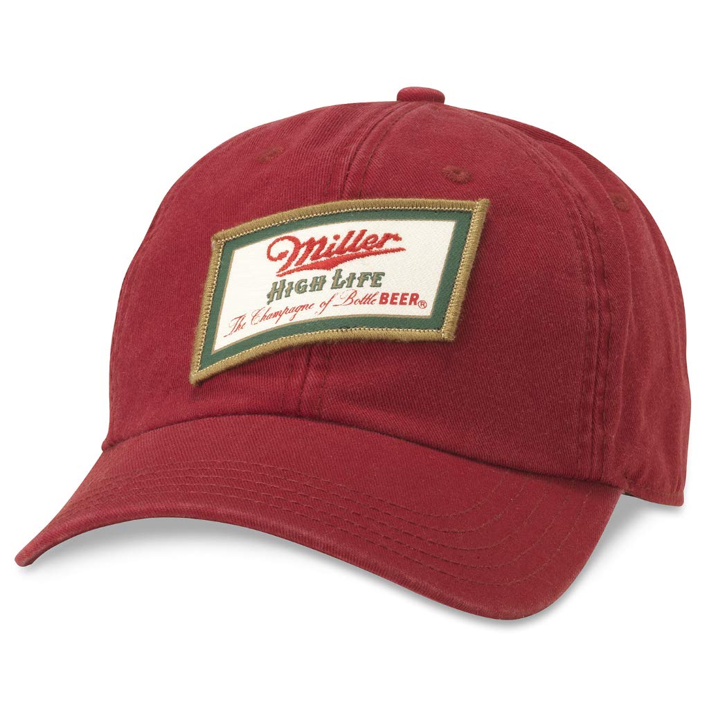 AMERICAN NEEDLEMiller High Life Beer Adjustable Buckle Strap Dad Cap, Hepcat Collection (MILLER-1903C)