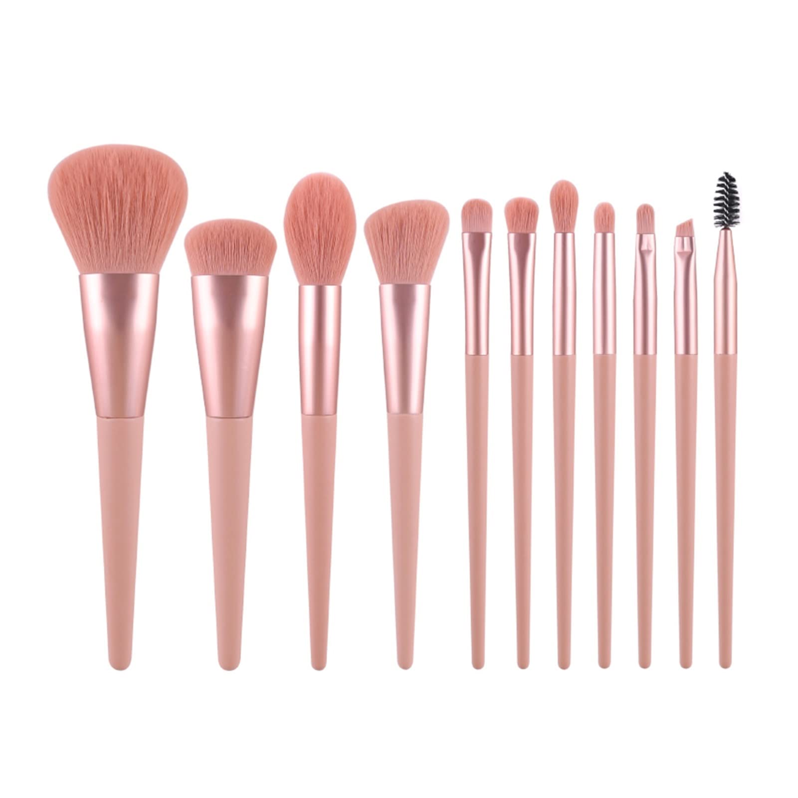 Pinceaux de maquillage fard à paupières sourcils correcteur et mélange 11 pièces