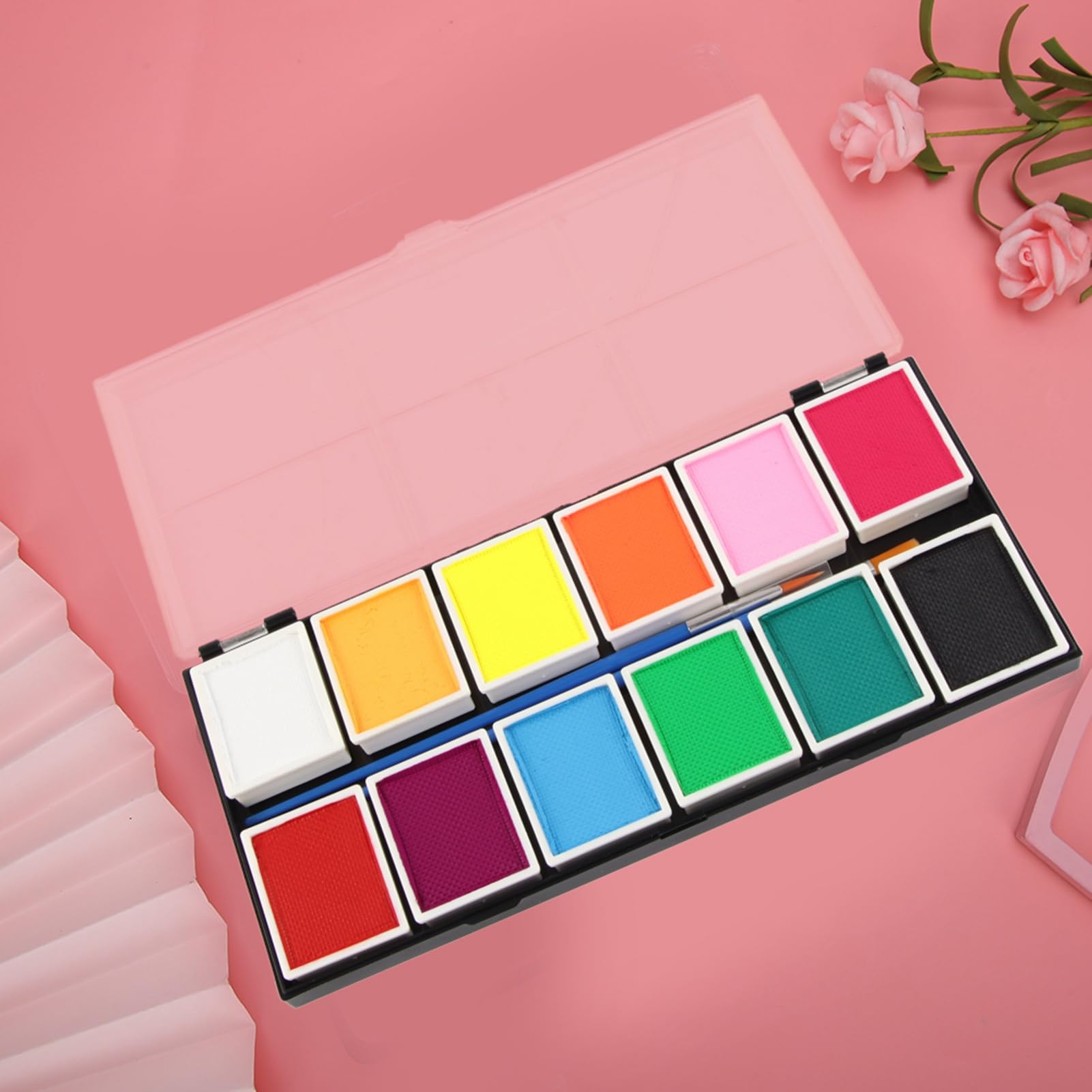 Trucco di Halloween a base d'acqua di pittura per il corpo in 12 colori