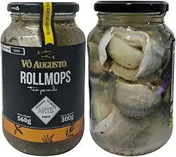 Rollmops Filé de Sardinha em Conserva Temperado Vô Augusto