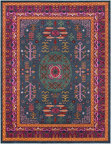 Hauteloom Cleveland Bohemian Southwestern Colorful Area Rug - Traditional Tribal