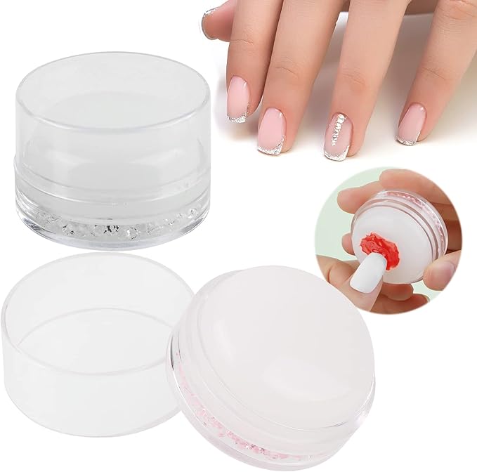 MWOOT 2 Pieces Nail Art Stamper,French Nail Silicone Stamp Stamping