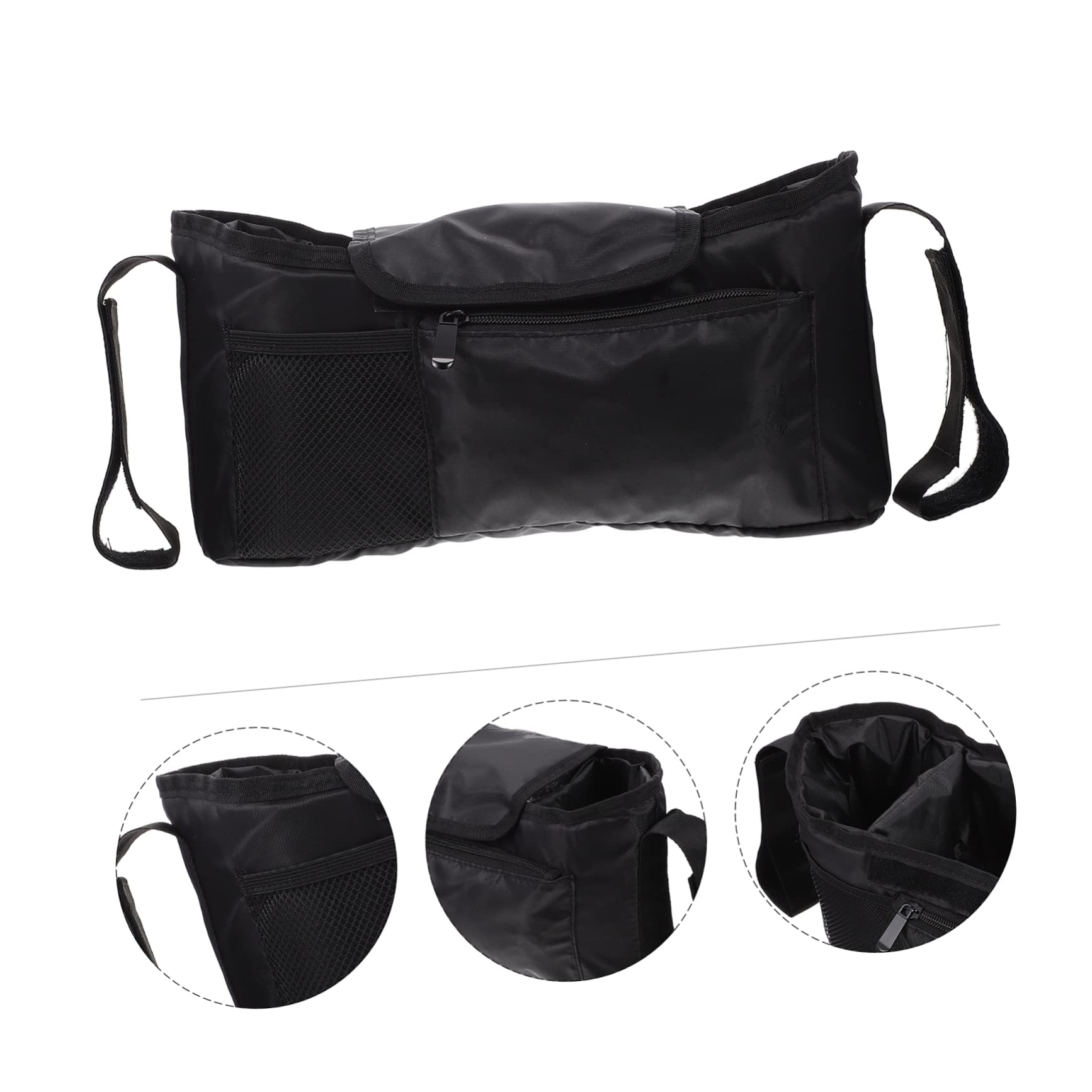 Kisangel 1Pc Stroller Organizer Bag Durable Storage Pouch for Easy Access to Bottles Diapers for Shopping Travel Outdoor Use present for Moms