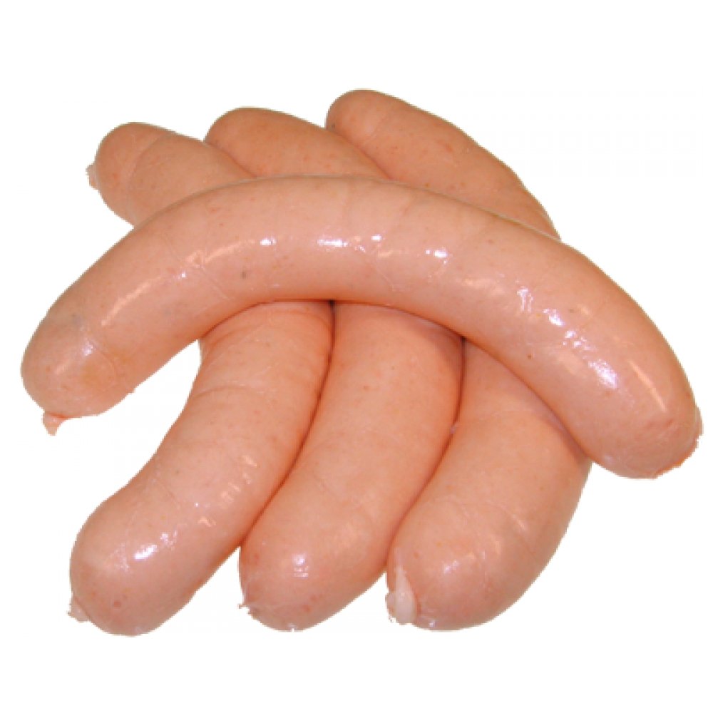 Kalbsbratwurst gebrüht, 25 Stück = 3.000 g