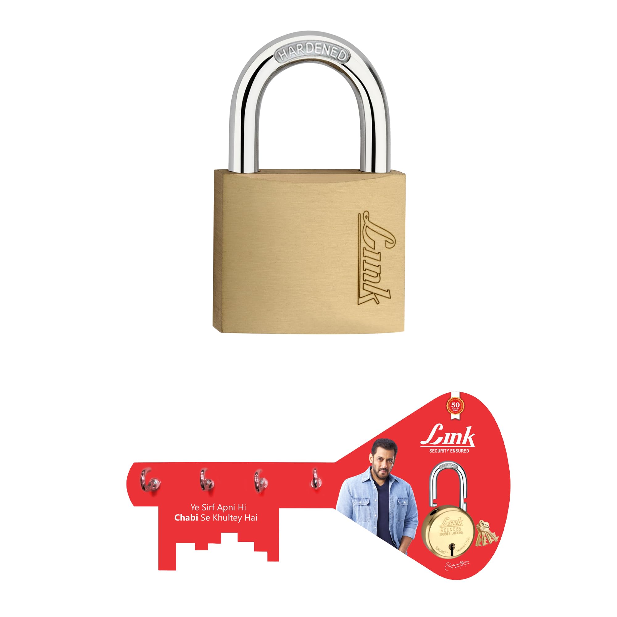 See full amazon price history chart for Link PT 50mm New Brass Lock with Hardened Shackle and 3 Brass Key | (Pack of 1) 15 Years Warranty | Get Free Key Holder Link PT 50mm New Brass Lock with Hardened Shackle and 3 Brass Key | (Pack of 1) 15 Years Warranty | Get Free Key Holder (B0BRS8ZSLB) Amazon Price History, Amazon Price Tracker
