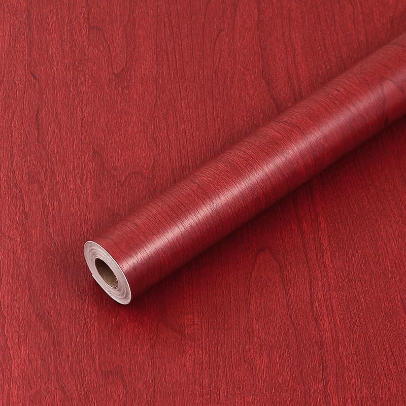 HOMEMATES Self Adhesive Wallpaper Waterproof Old Furniture Vinyl Stickers Wooden Door Wardrobe Desktop PVC Wall Papers (30 x 304cm-RED SANDLEWOOD) (B092S6PJ3B) Amazon Price History, Amazon Price Tracker
