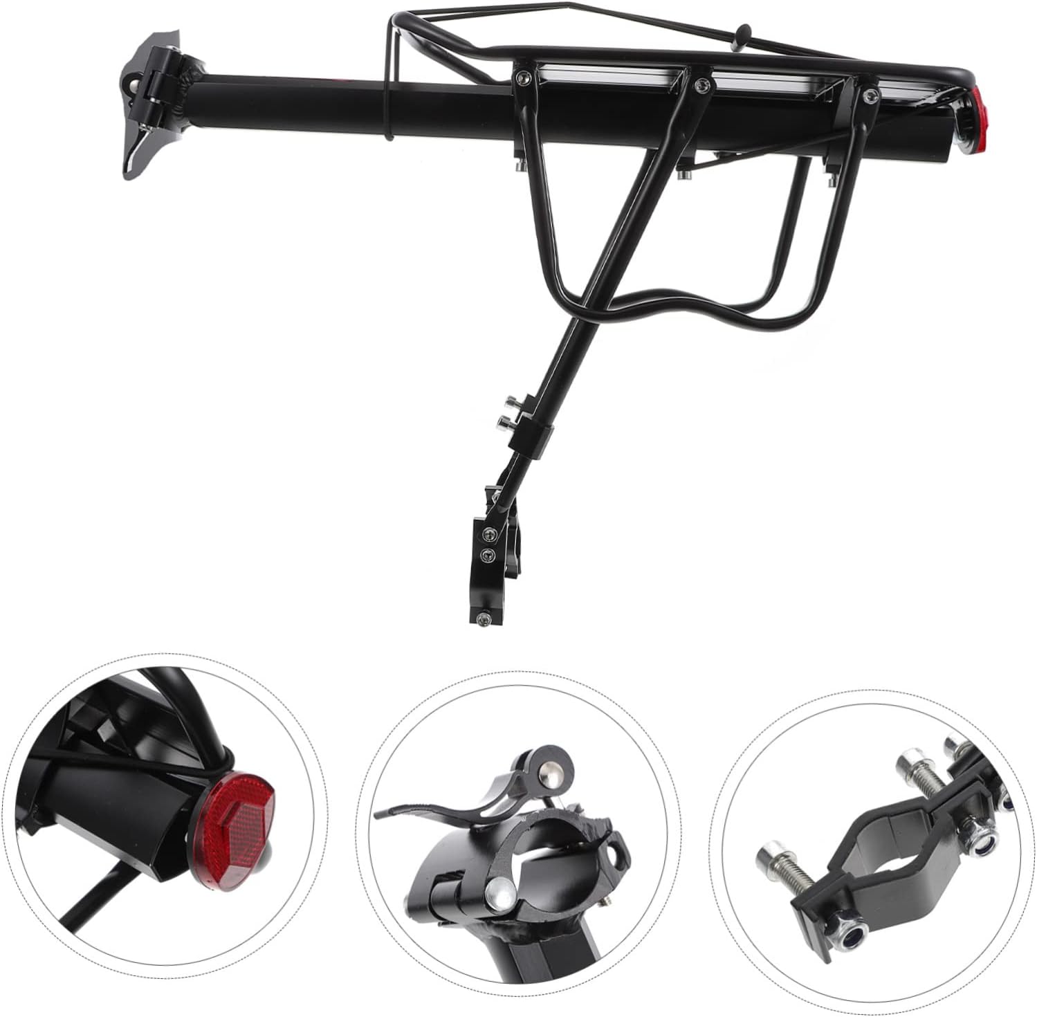 BESPORTBLE Quick Release Rear Shelf for Bike Rear Bike Rack Cargo Rack Aluminum Alloy