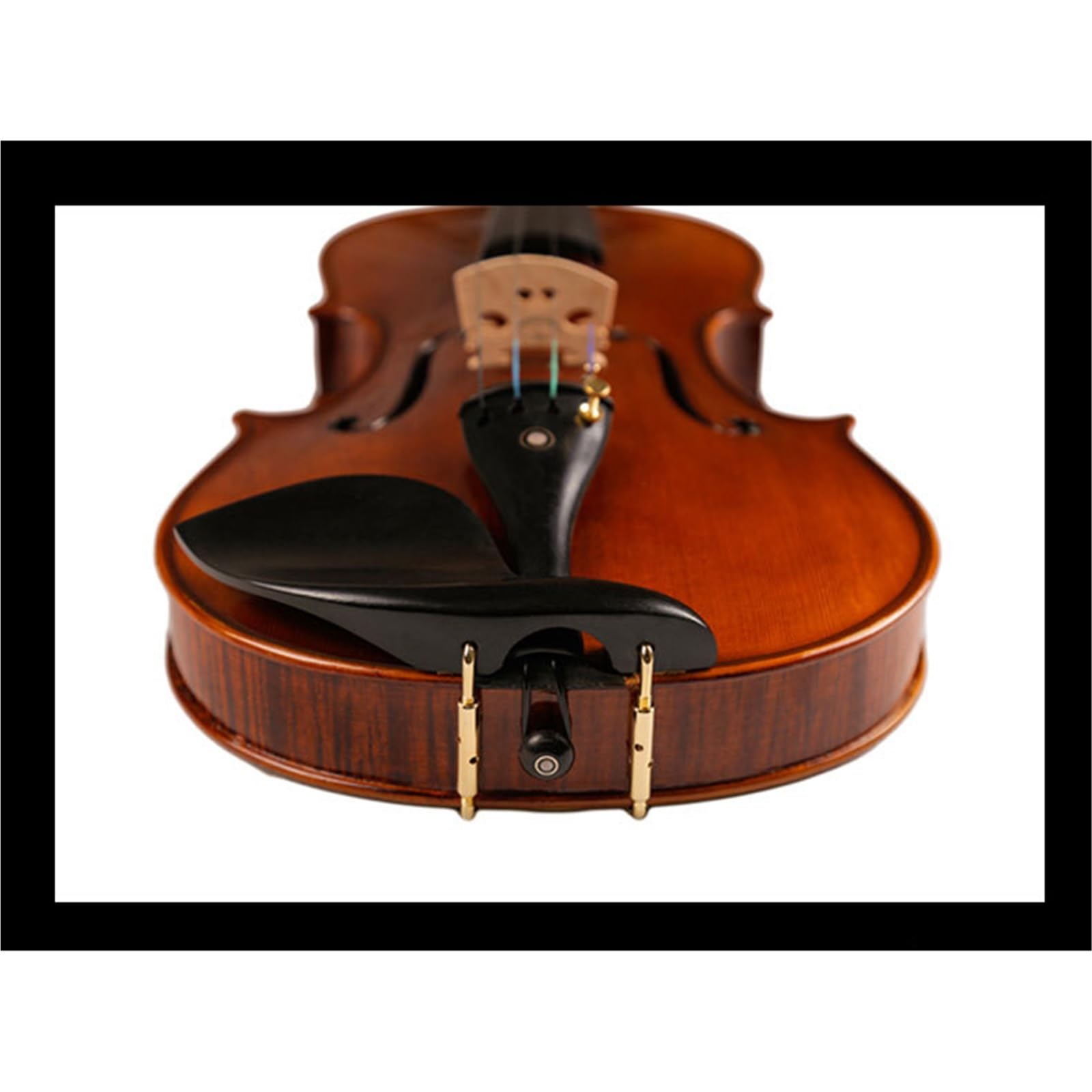 Violino Set Esame Di Grado Principiante 4/4 Suonare Accessori In Ebano Con Motivi Fatti A Mano Violino Con Motivi Tigrati(3/4)