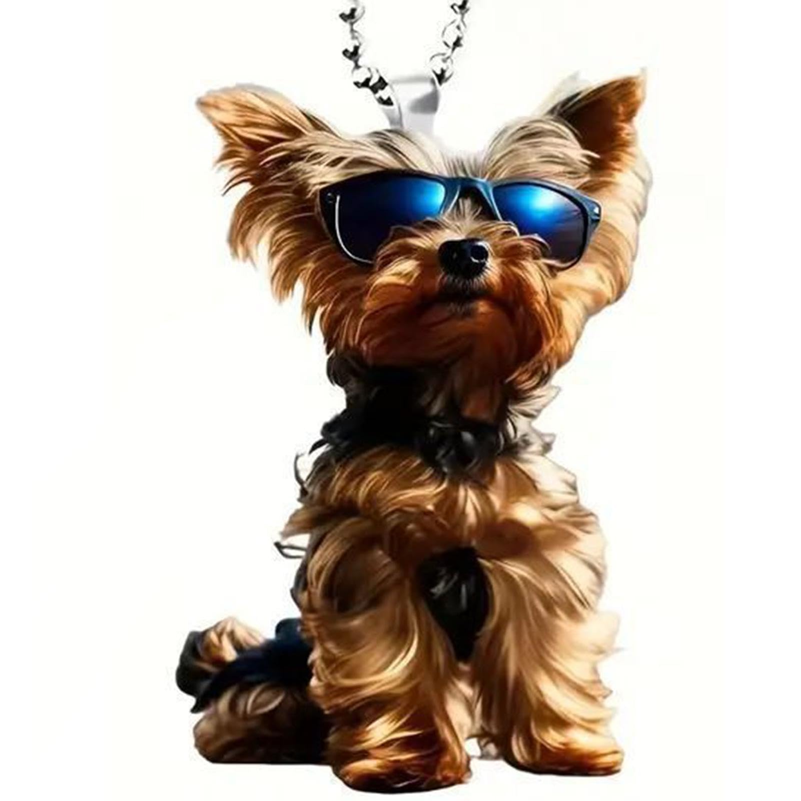 オーナメント 犬 ドッグ ルームミラー アクセサリー 飾り 可愛い ブランコ スイングドッグ カーアクセサリー 車 お洒落 インテリア 吊り下げ パグ  ユニーク 送料無料 2個 リアビュー カーミラー 吊り下げアクセサリー 2D かわいい 犬 車 バックミラー 吊り下げオーナメント ドッグチャーム キー