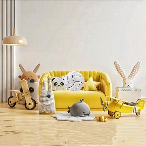 Miniatura 5 de XIYUAN Almohadas de felpa de baloncesto de felpa de baloncesto, almohada de pelota suave y duradera, juguete deportivo, almohada deportiva, sofá,