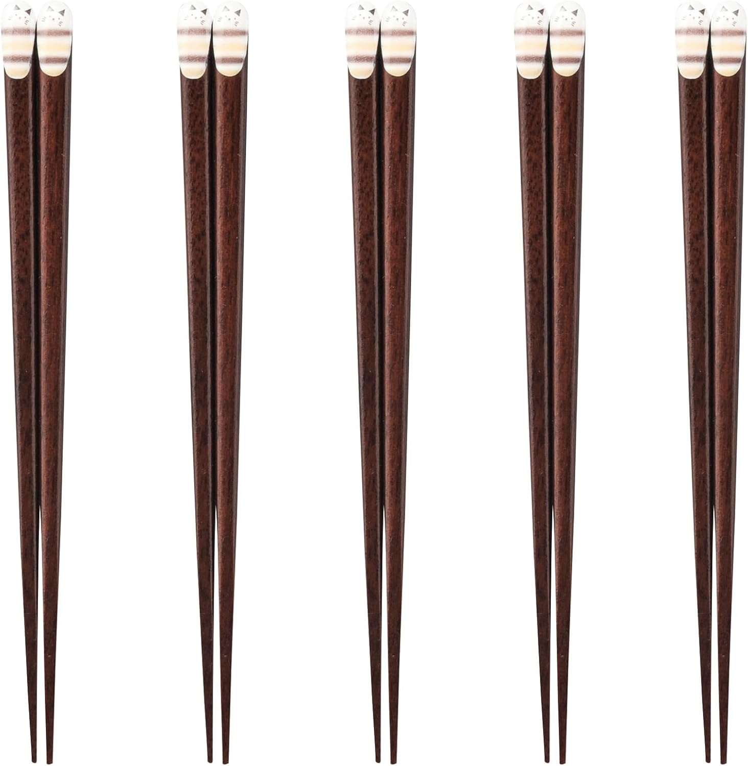 J-kitchens PID588668 Japanese Chopsticks, Set of 5 Pairs, Material: Wood, Chopsticks, Made in Japan