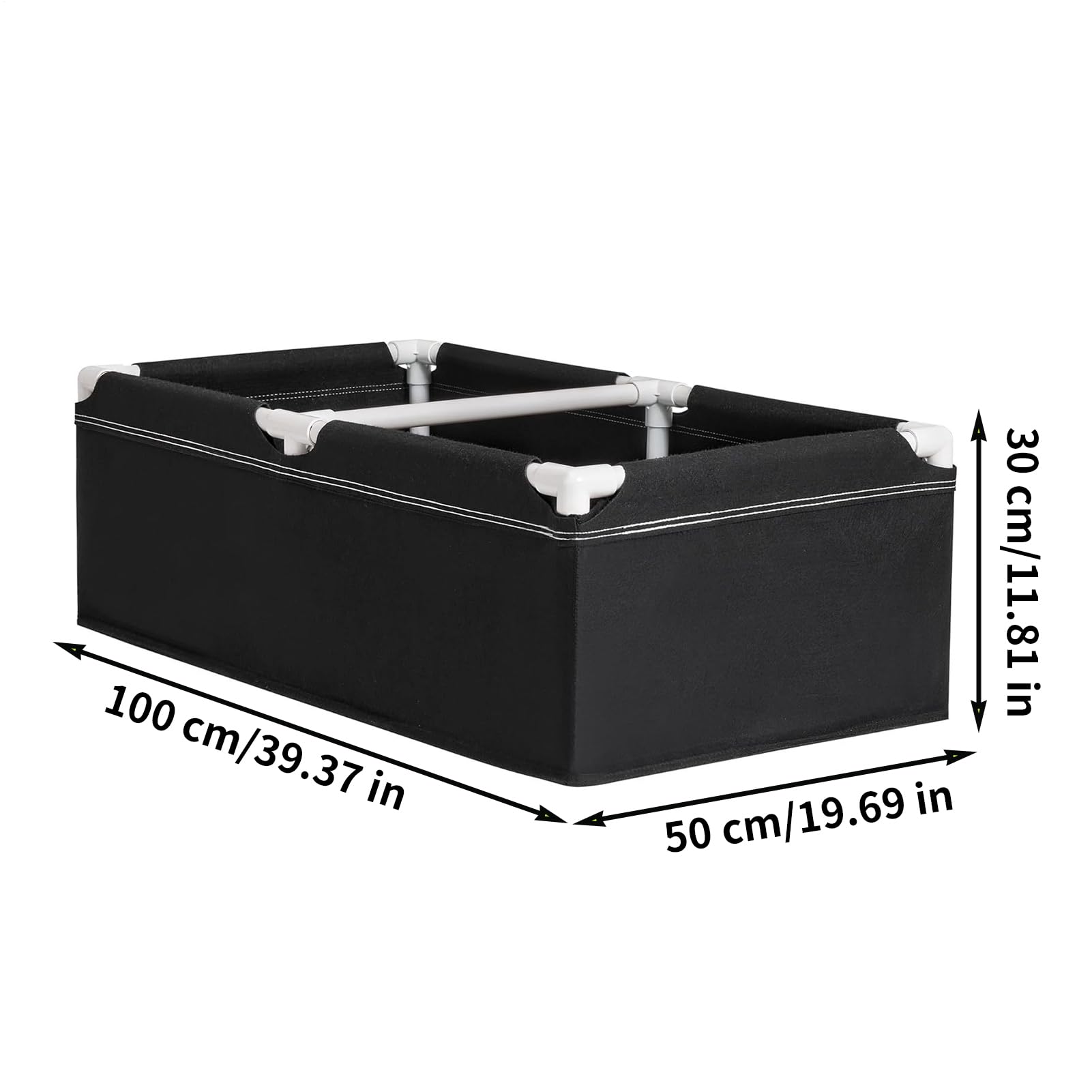 Saco de Plantas Para Camas De Cultivo, Maceta Rectangular De Horticultura | Camas Elevadas De Horticultura Con, Para Tomates, Patatas, Flores Zanahorias, Fresa Pimiento Pepino