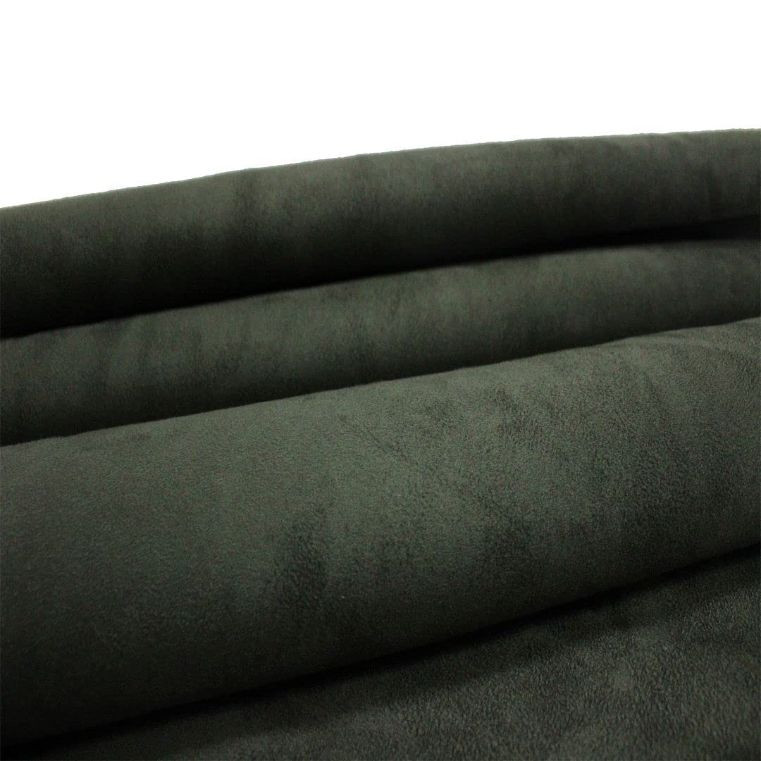 Mybecca Charcoal Suede Microsuede Fabric Upholstery Drapery Fabric (1 yard)