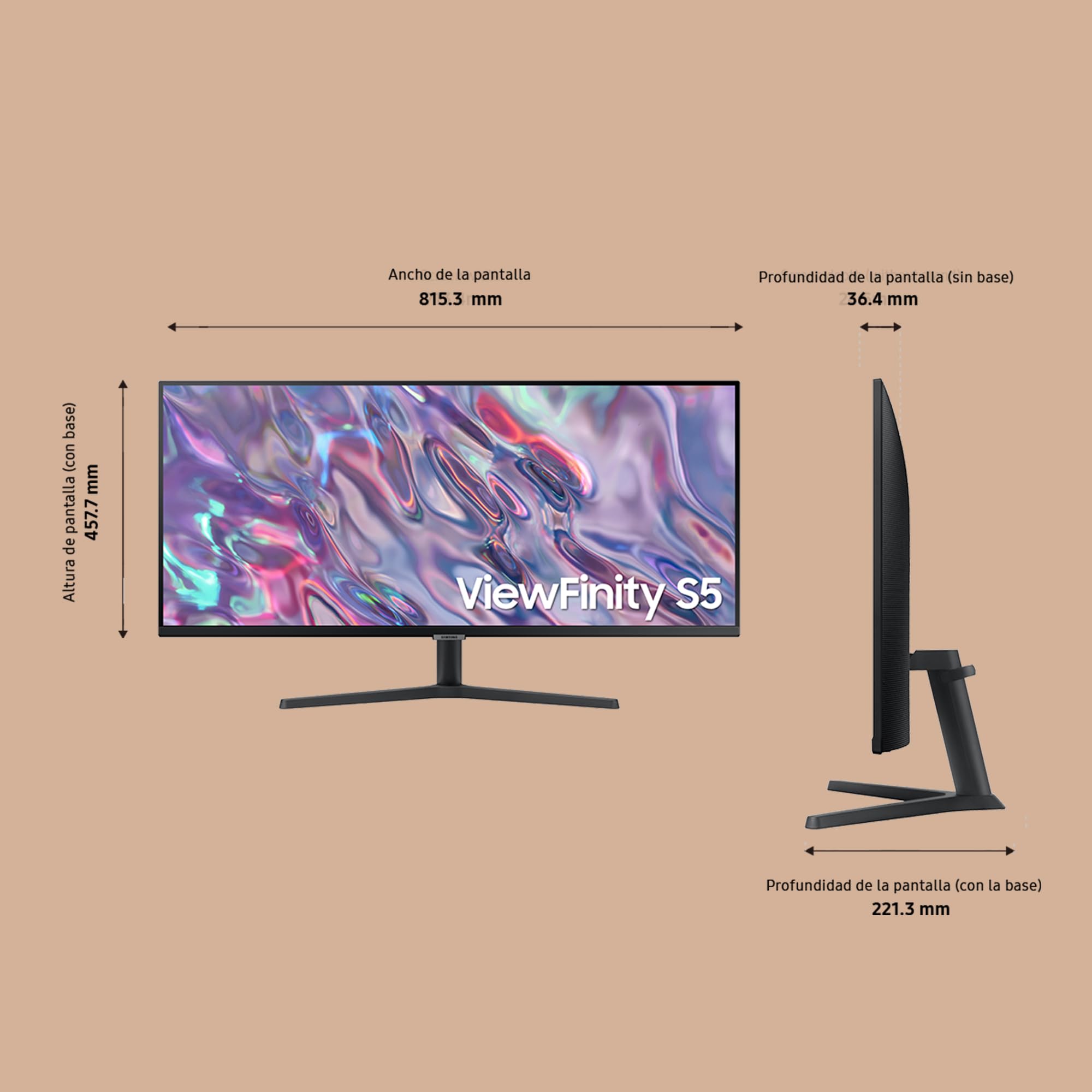 Samsung Viewfinity S34C502Gau Computer Monitor 81.3 cm, LS34C502GAUXEN