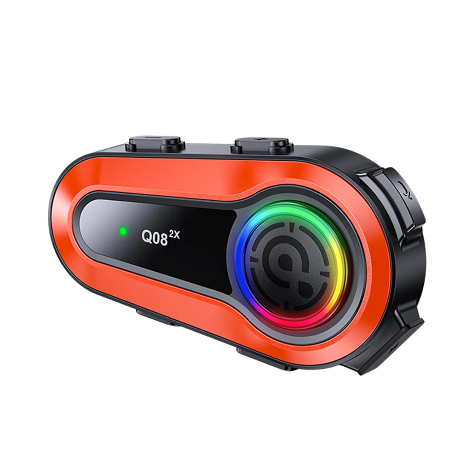 Docooler Q082X Interfono Moto BT 5.0 Per 2 Ciclisti – Cancellazione Rumore CVC, Autonomia 25h, Portata 1000m, Impermeabile IPX6