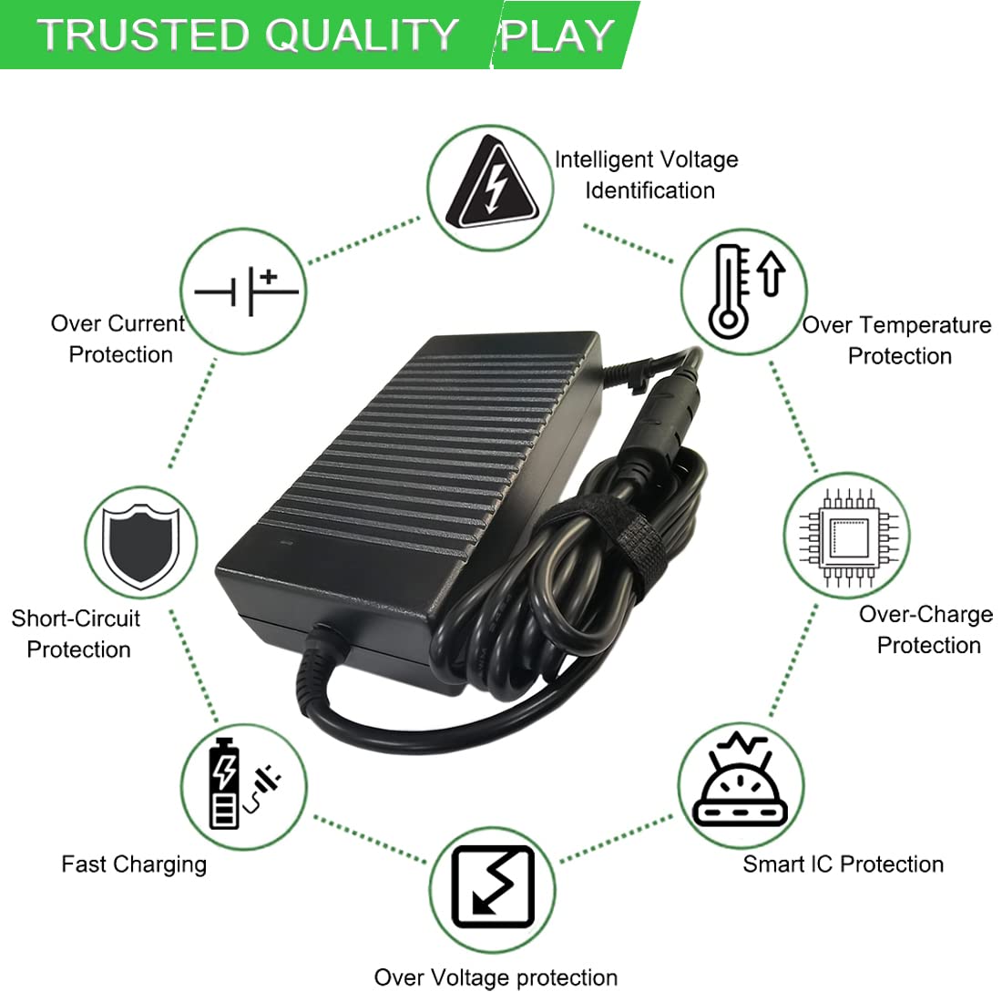 XITAIAN 19V 9.47A 180W 5.5x2.5mm Adaptador Cargador Portátil Repuesto para FSP FSP180-ABAN1 FSP180-ABAN2