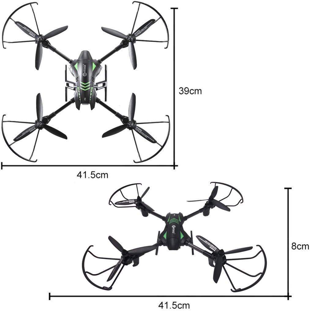 Contixo F6 RC Quadcopter Racing Drone 2.4Ghz 720P Rotating HD Video WiFi Camera Live FPV Headless Mode 2 Batteries Included 18min Fly Time VR Compatible - Best Gift