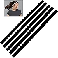 Vista 1 de Diademas deportivas para niñas, banda antideslizante para el cabello, agarre atlético, bandas elásticas para el sudor para guiar el sudor al correr