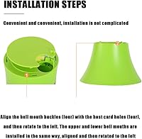 Vista 5 de Dispositivo de práctica de tenis de mesa, Robot Pitching Machine 80 Bolas De Capacidad Equipo De Entrenamiento Físico Se Utiliza para Entrenar Y