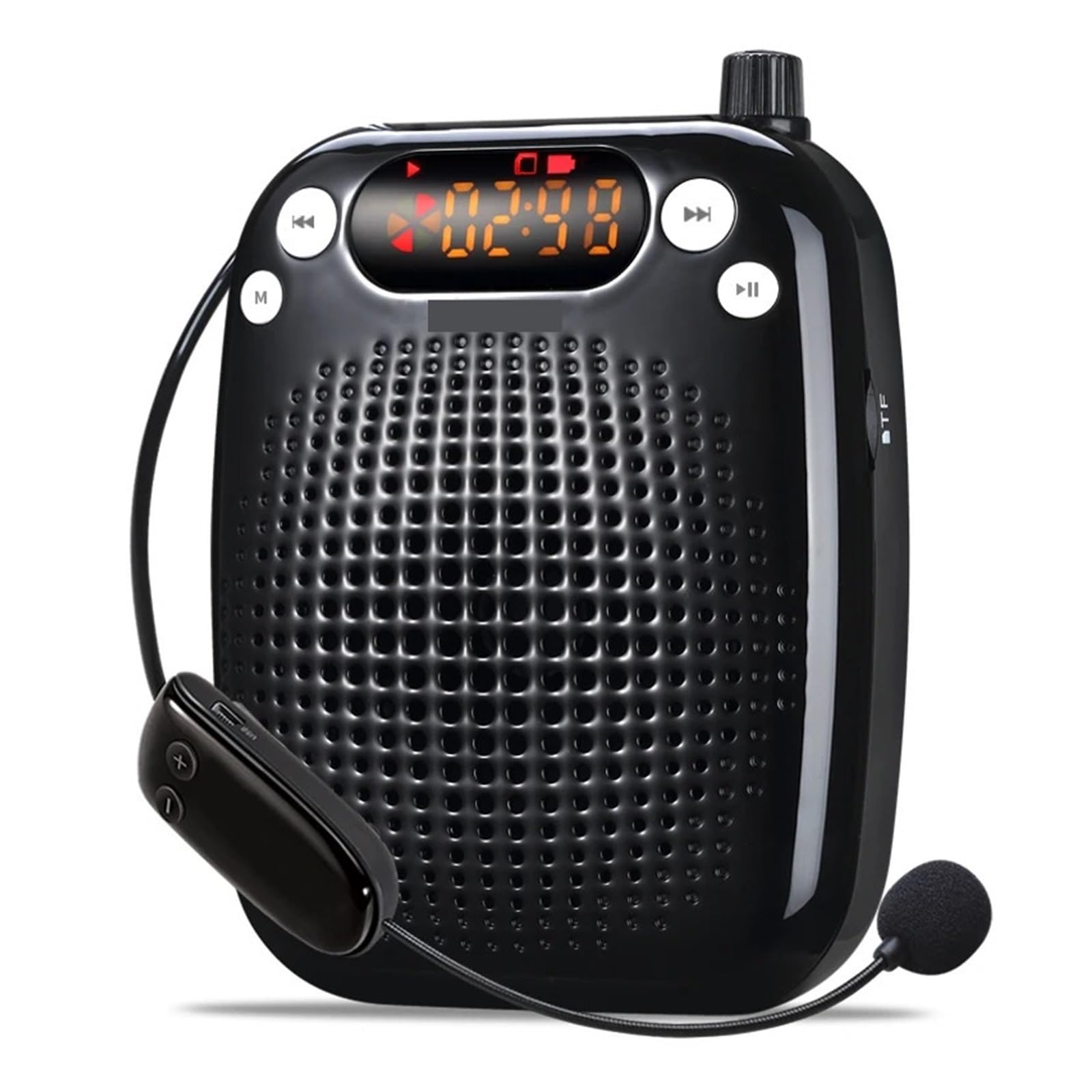 拡声器アンプ無し Amazon | 無線拡声器 2.4G技術内蔵 ポータブル拡声器 ハンズ
