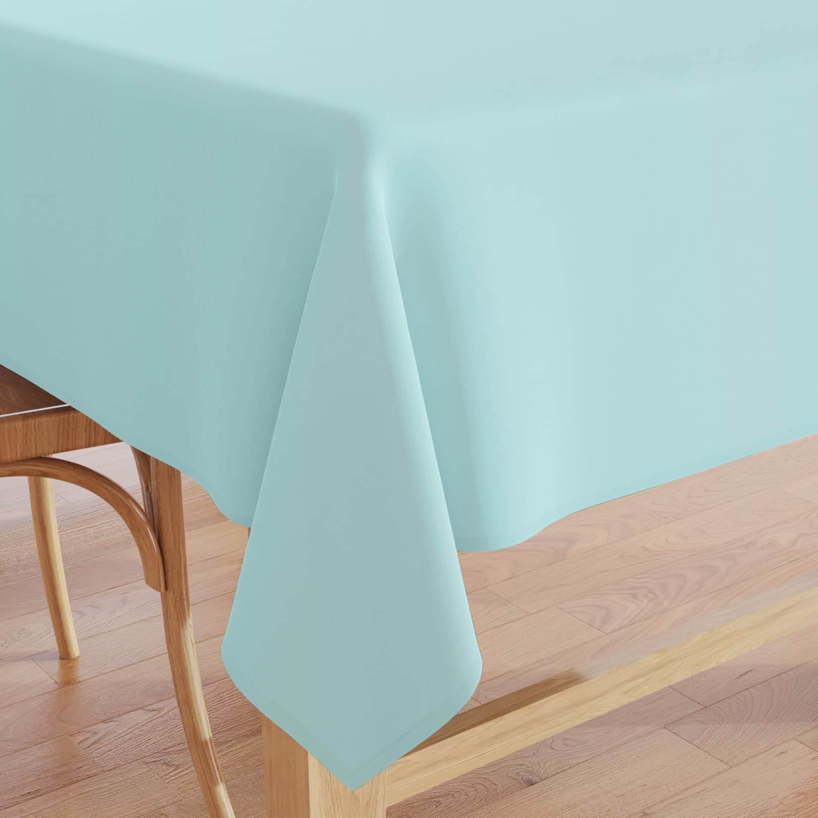 Encasa XO Tischdecke, Einfarbig, Baumwoll Canvas 140x304 cm