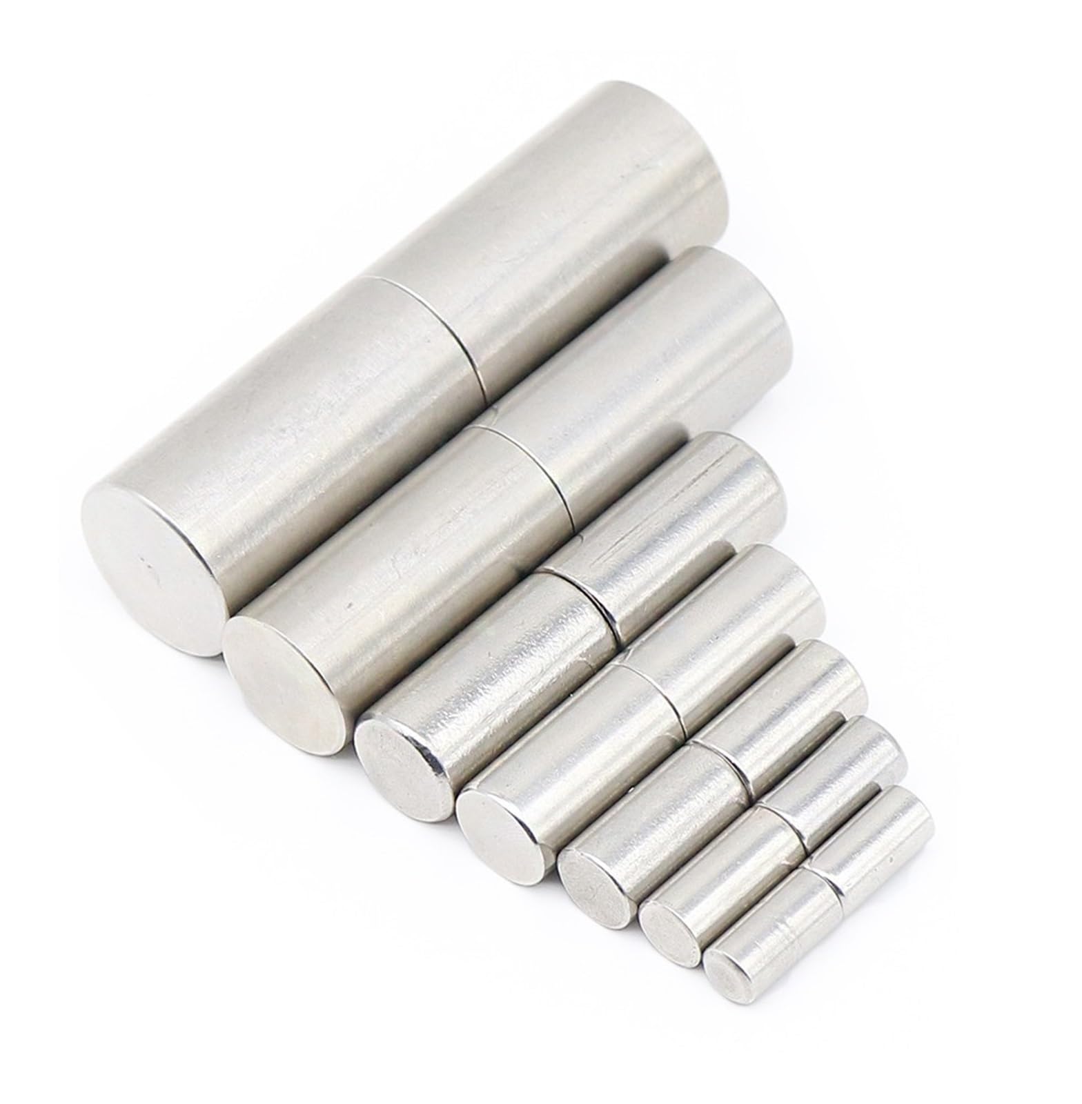 FQJYXWEWL 201 Stainless Steel Door Shaft Diameter Ball Welded Cylindrical Hinge Lug Detachable Brushed Lock(10x37mm)