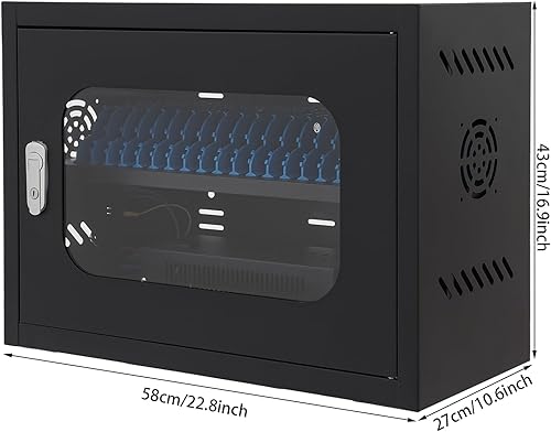 Miniatura 3 de 20 Unit Device Charging Station, Charging Cabinet for Cellphones & Tablet Computers, Mobile Phone Charging Cabinet with Charger Cable Management or