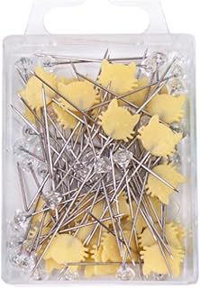 Amagogo Pins Rectos Pins de Costura de modelador de Vestimenta Resistentes portátiles Pins para Ceremonias de graduación DIY, Amarillo