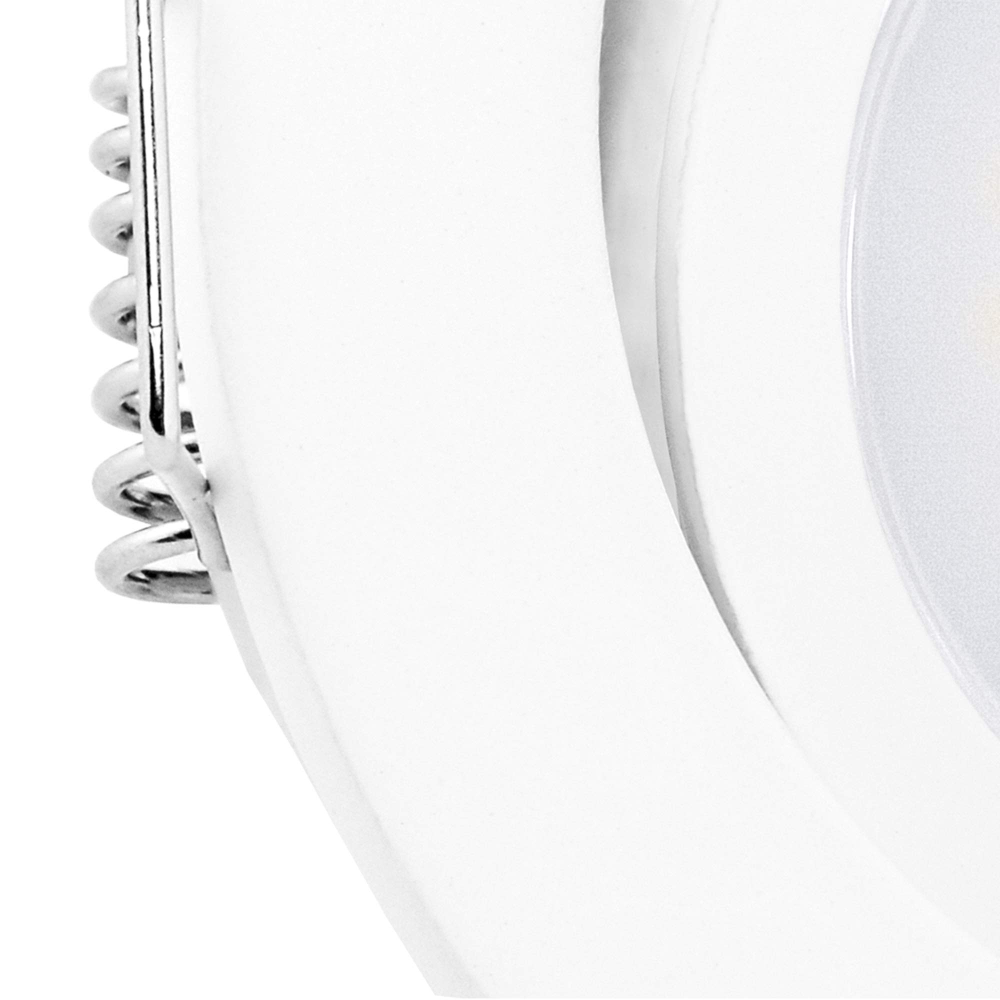 linovum 10 Stück fourSTEP Einbauspots LED schwenkbar dimmbar ohne Dimmer - LED GU10 5W warmweiß - Einbaustrahler weiß rund