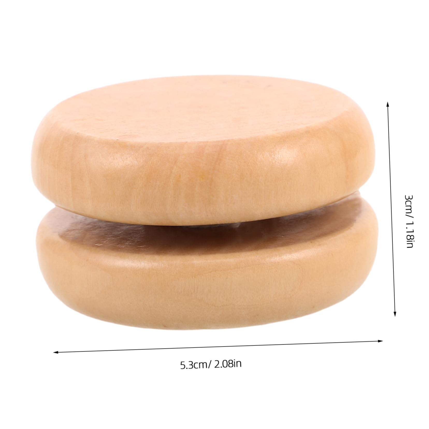 KONTONTY Cute Wooden Yo-yo Toy for Boys and Girls Bright Colors Compact and Portable Plaything for Boys Girls