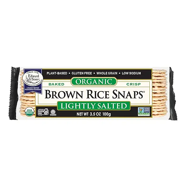 Edward & Sons Organic Lightly Salted Brown Rice Snaps, 3.5 OZ 1