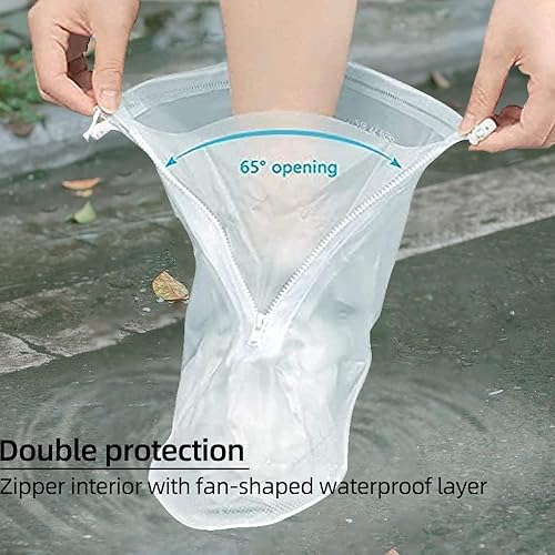 Miniatura 3 de Funda impermeable para zapatos, fundas para botas de lluvia, reutilizables, para mujeres y hombres, suela de goma de PVC, protectores para ciclismo,