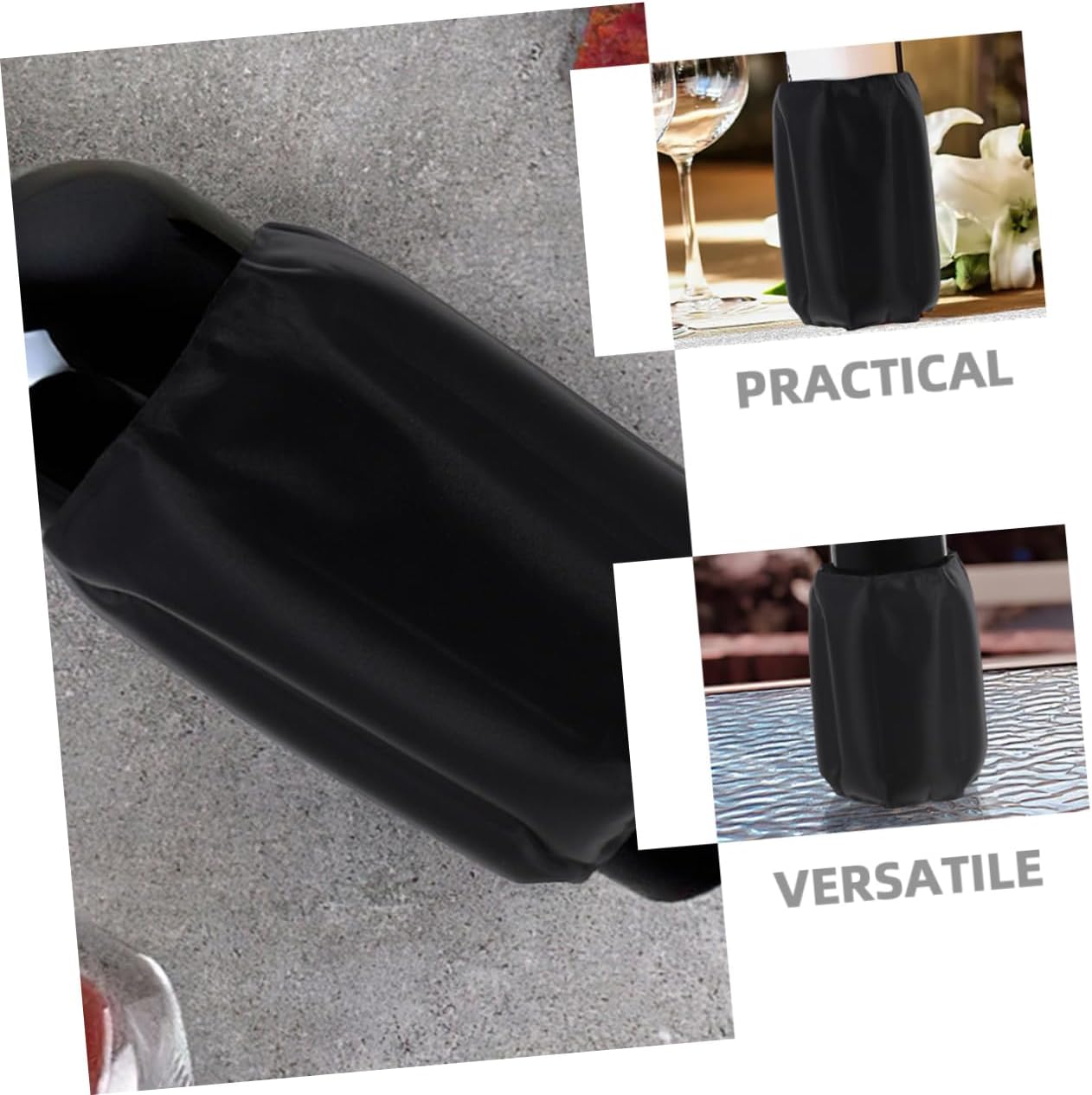 Cabilock Wine Bottle Chiller Sleeve Reusable Gel Ice Packs Wine Cooler for Lunch Boxes