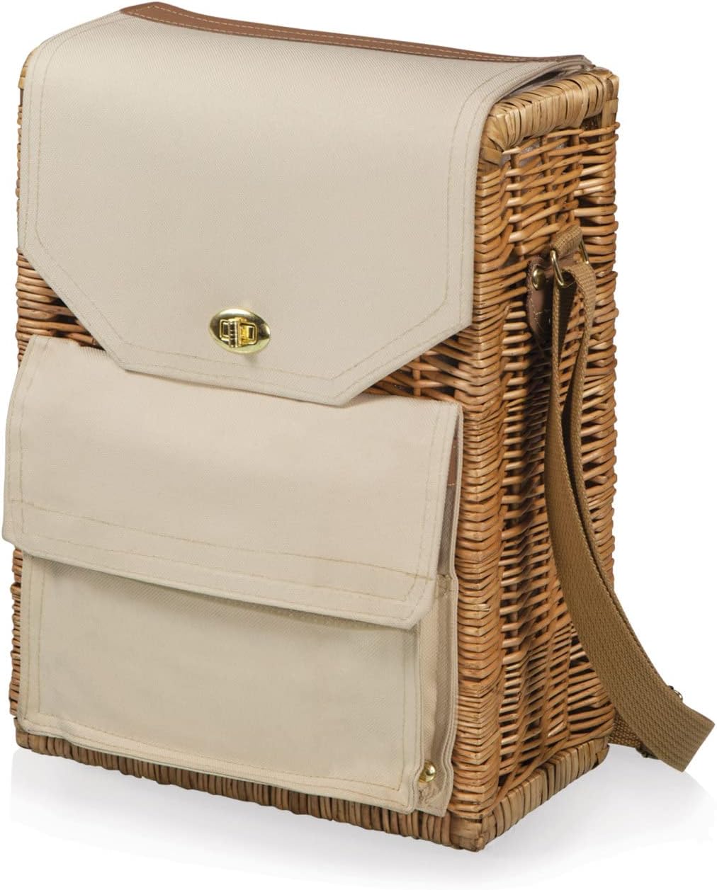PICNIC TIME Corsica Wine & Cheese Picnic Wine Baskets, Beige Canvas : Cheese Knives : Patio, Lawn & Garden