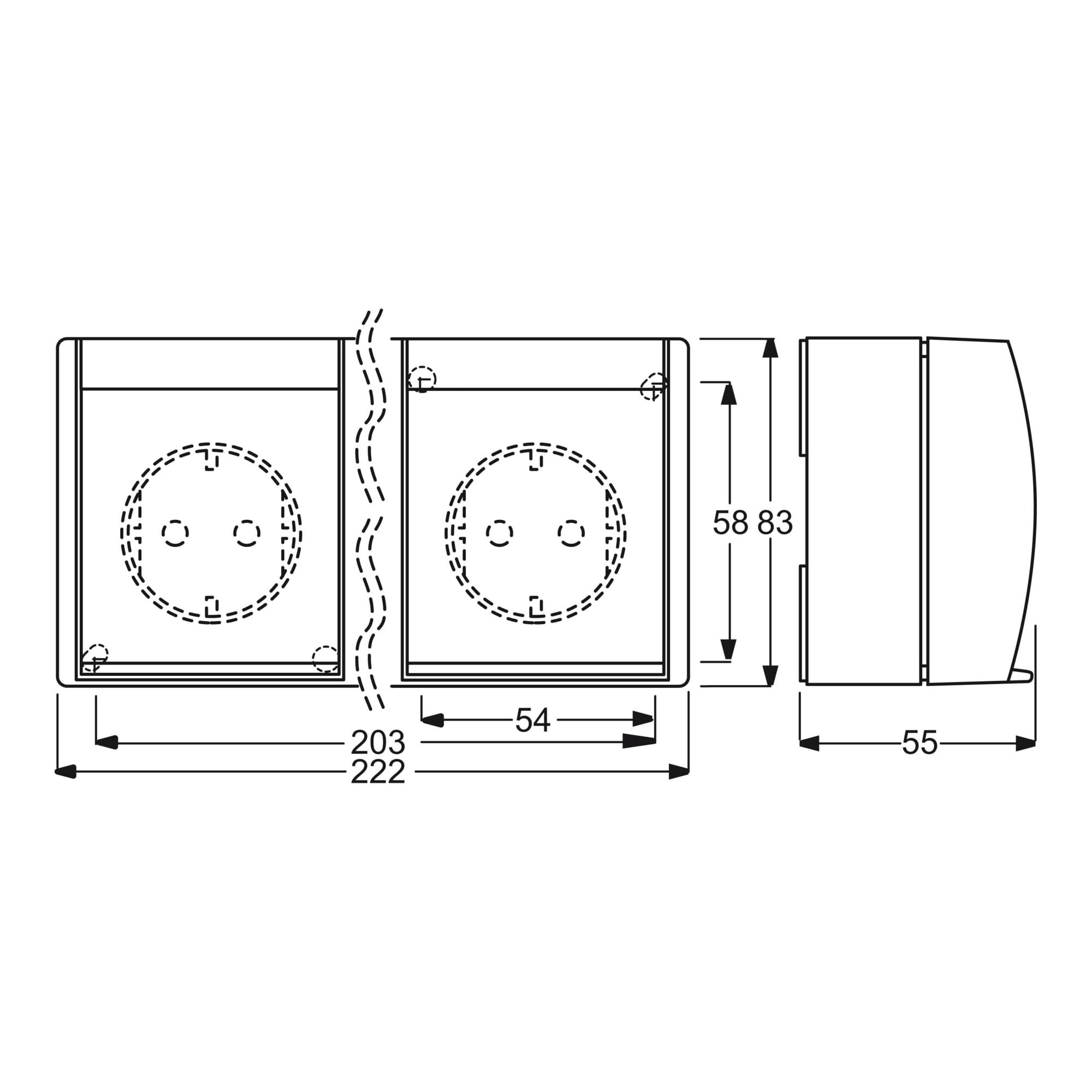 Busch-Jaeger 2300/3EWN-54 SCHUKO®Dreifachsteckdose