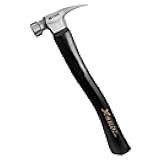 California Hammer 16 oz, Rip Claw, Milled Face, Hickory Wood Handle, Curved Handle for Woodworking, Clamping, Drilling, Carpentry, Driving, Pulling Out Picture Hanging Nails, Wall nails