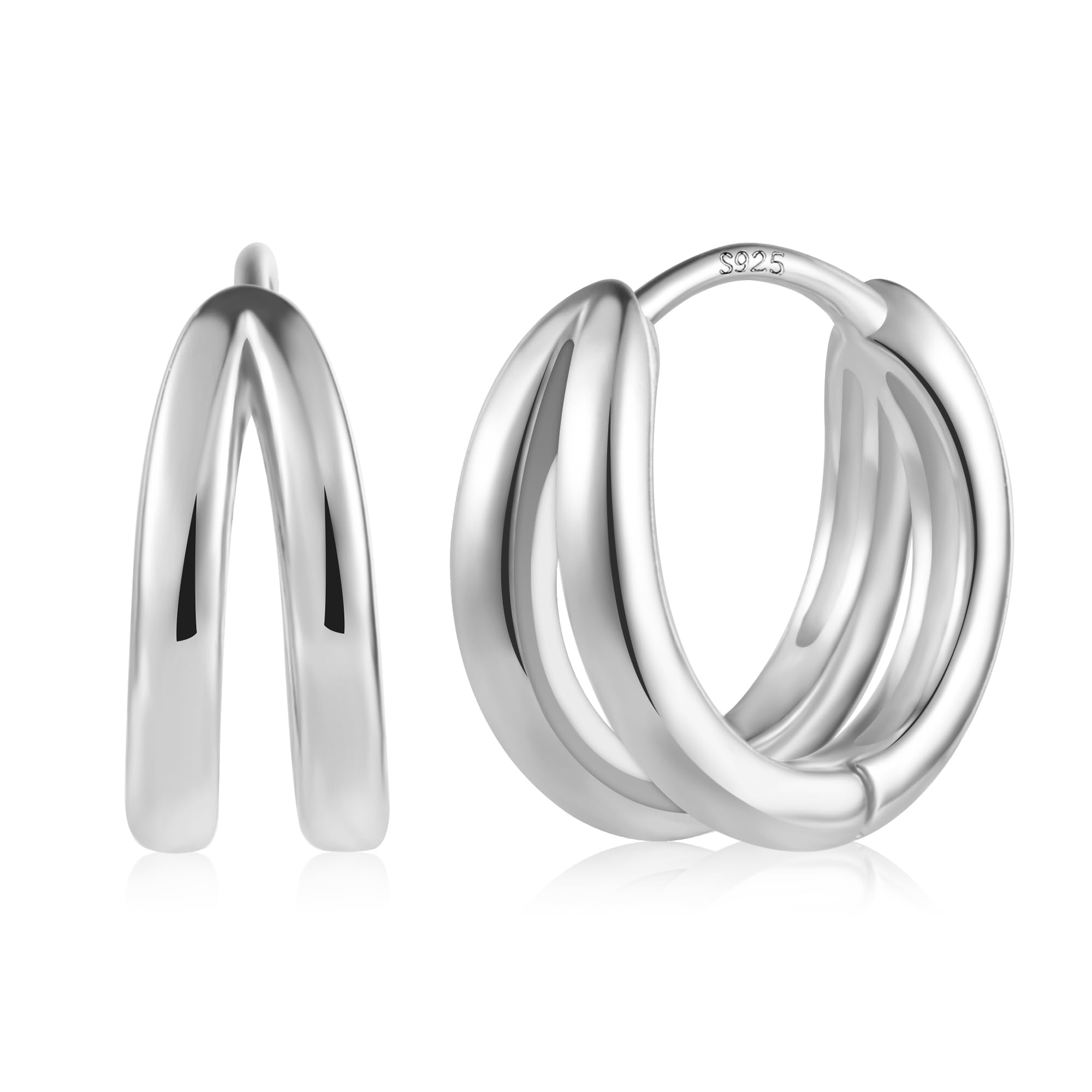 Engelsrufer Orecchini a cerchio Infinity Ocean da donna, in